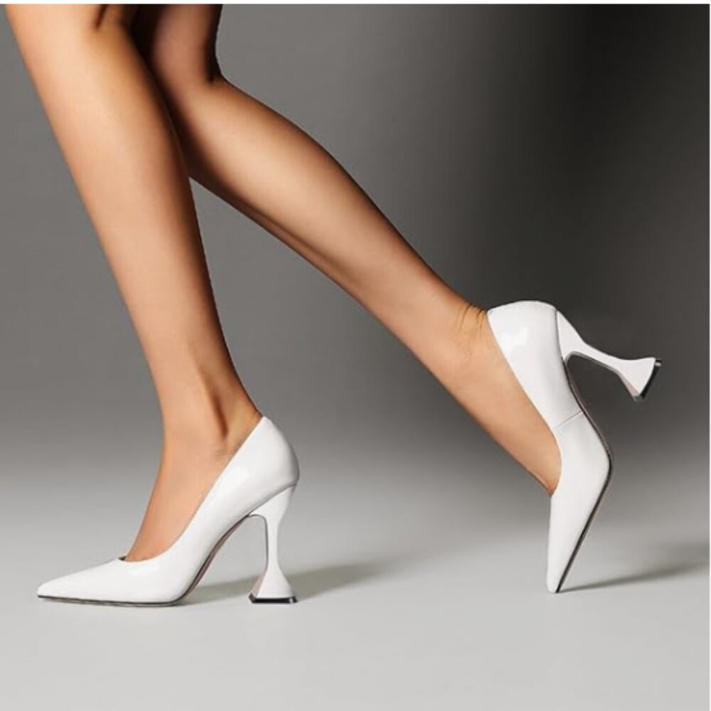 YDN Chic White Heels for Women